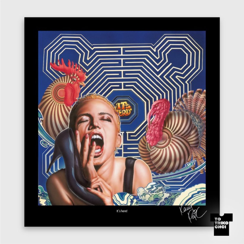 Tisk IT´S HERE! - Velikost tisku: 42 x 45 cm Plakát