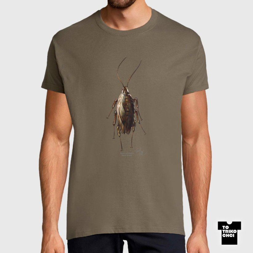 Tričko Rusec plamatý hnědé zinkové