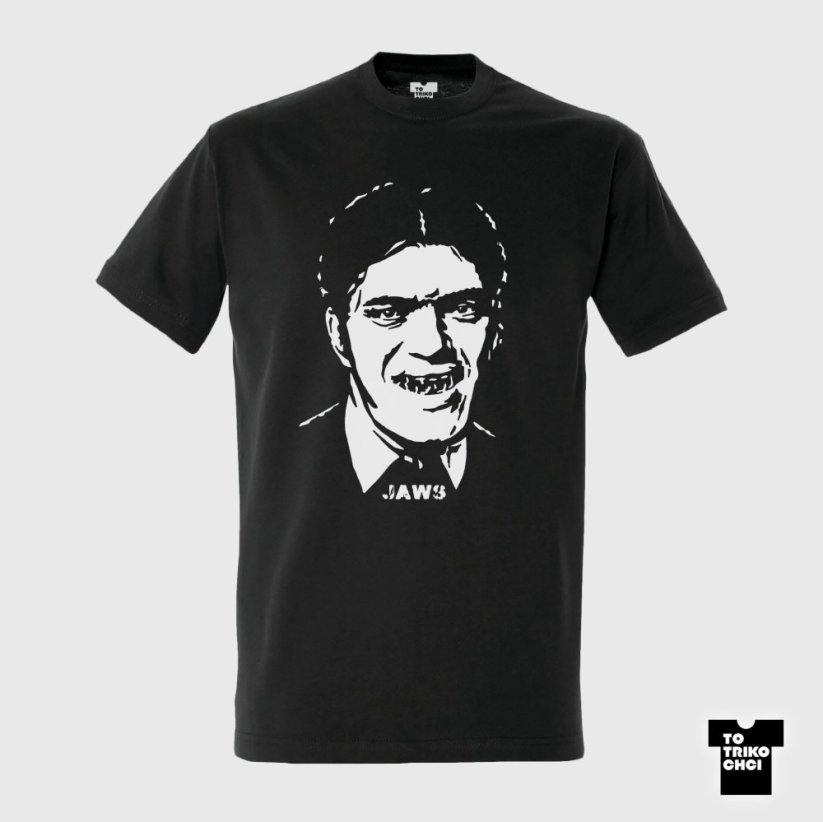 Tričko Jaws šedé myší