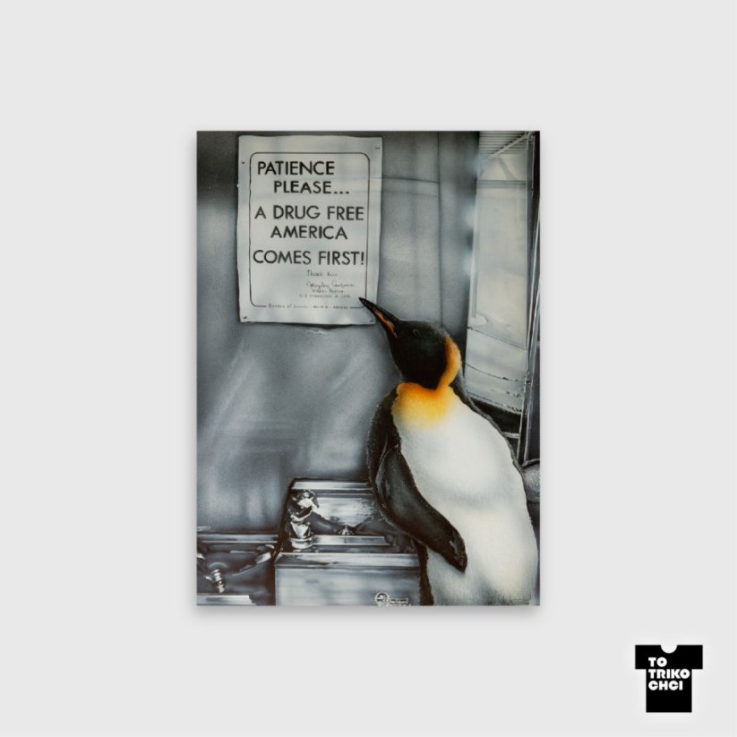 Minitisk PATIENCE PLEASE - Rámeček: Bez rámečku