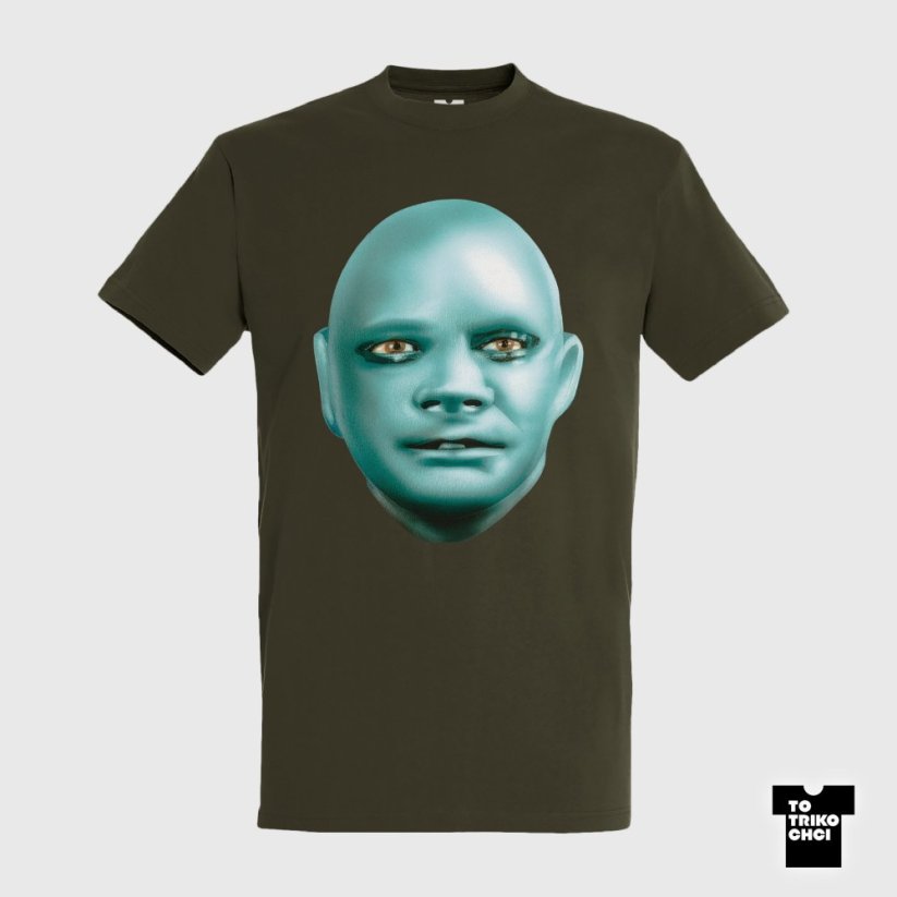 Tričko ENJOY YOUR FANTOMAS - Velikost trička: S, Barva trička: Zelená vojenská