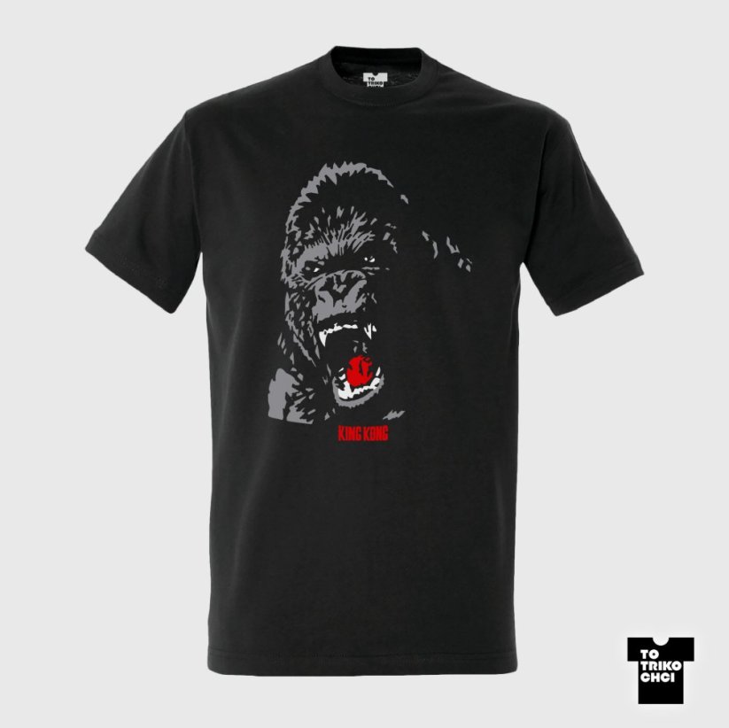 Tričko King Kong šedé myší