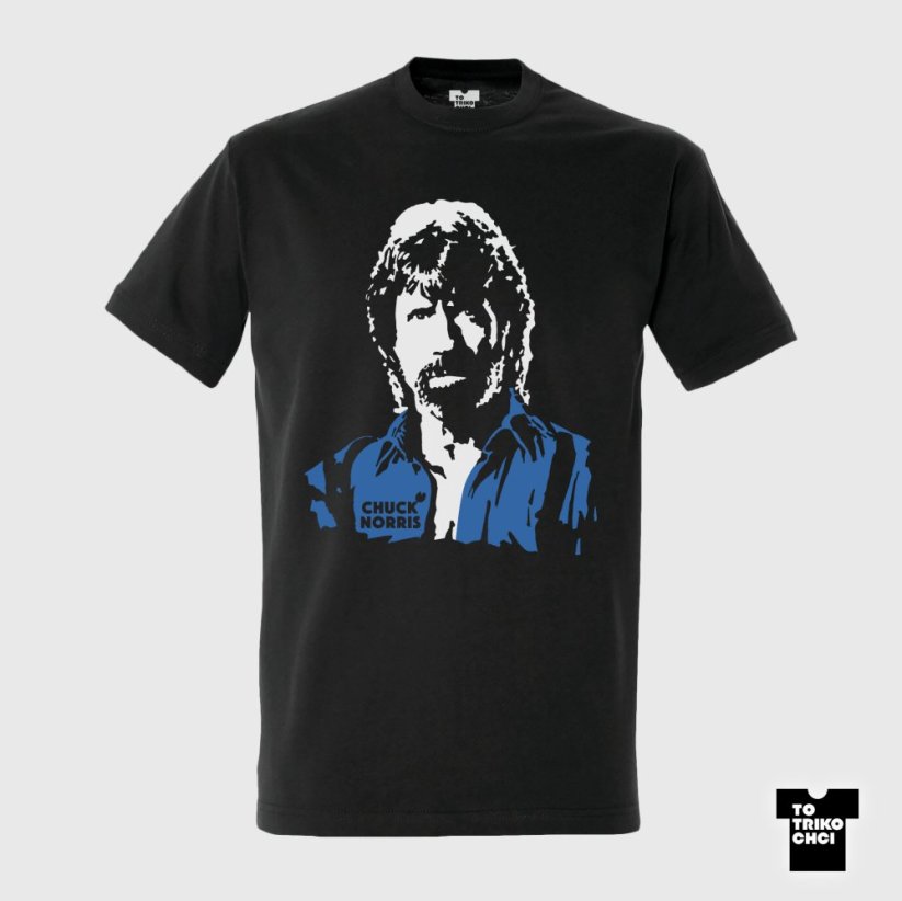 Tričko CHUCK NORRIS - Velikost trička: XL, Barva trička: Šedá myší