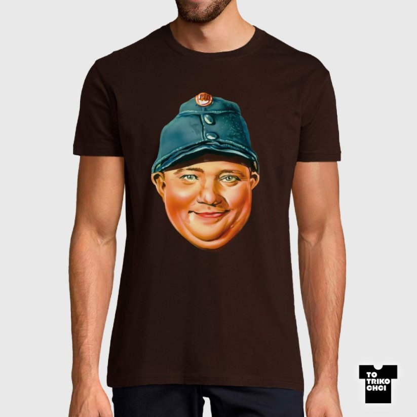 Tričko Enjoy Your Švejk hnědé čokoládové