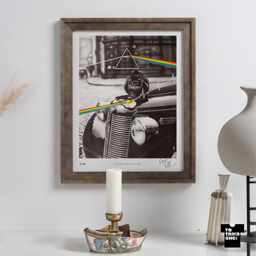 Tisk THE DARK SIDE OF THE EGG - Velikost tisku: 50 x 70 cm