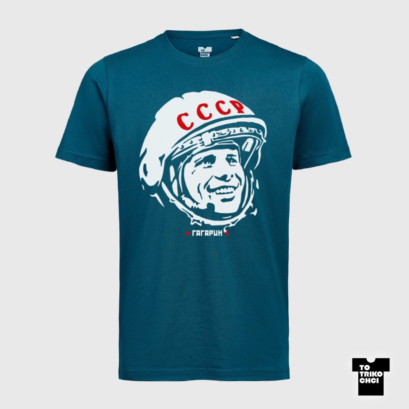 Tričko GAGARIN - Velikost trička: L, Barva trička: Modrá královská