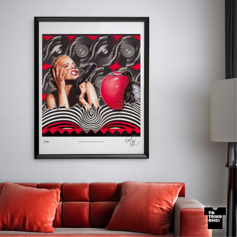 Tisk RED BARON (STEEL MEMORIES) - Velikost tisku: 50 x 70 cm