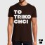 Tričko TO TRIKO CHCI hnědé čokoládové Tričko TO TRIKO CHCI hnědé čokoládové