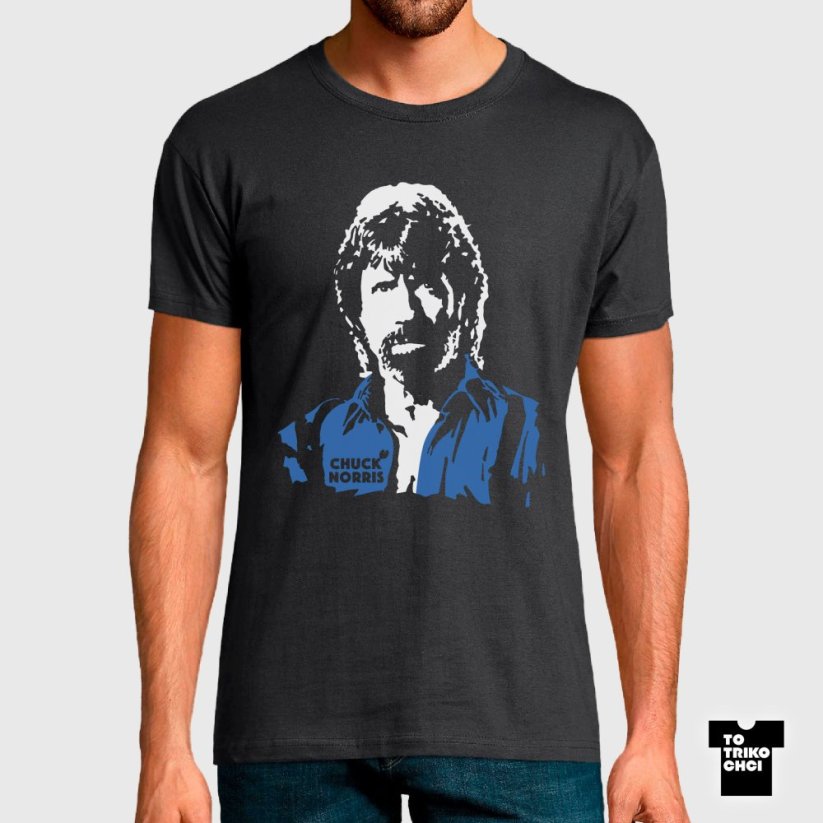 Tričko Chuck Norris šedé myší