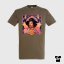 Tričko Jimi Hendrix hnědé zinkové