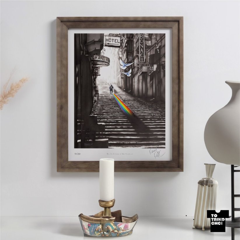 Tisk THE DARK SIDE OF THE RAINBOW - Velikost tisku: 40 x 50 cm