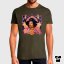 Tričko Jimi Hendrix zelené vojenské