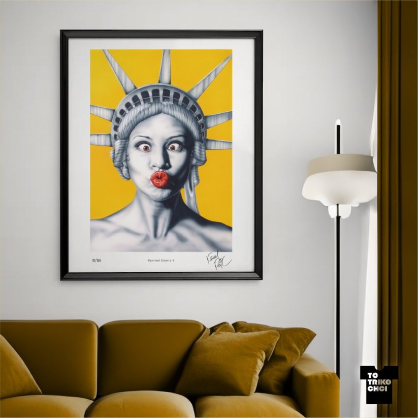 Tisk REVIVED LIBERTY 4 - Velikost tisku: 50 x 70 cm