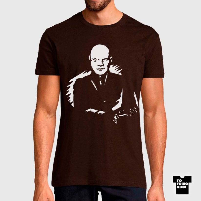 Tričko Fantomas hnědé čokoládové