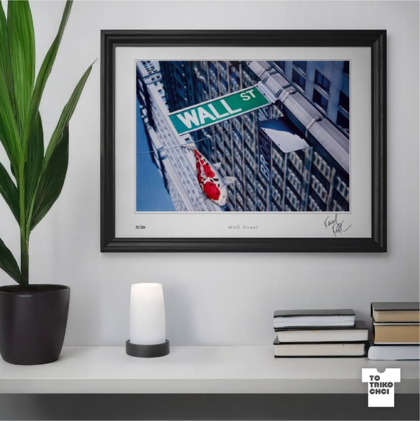 Vintage tisk WALL STREET