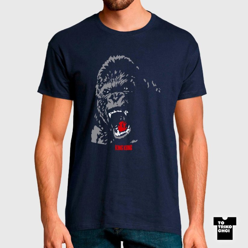 Tričko King Kong modré námořnické