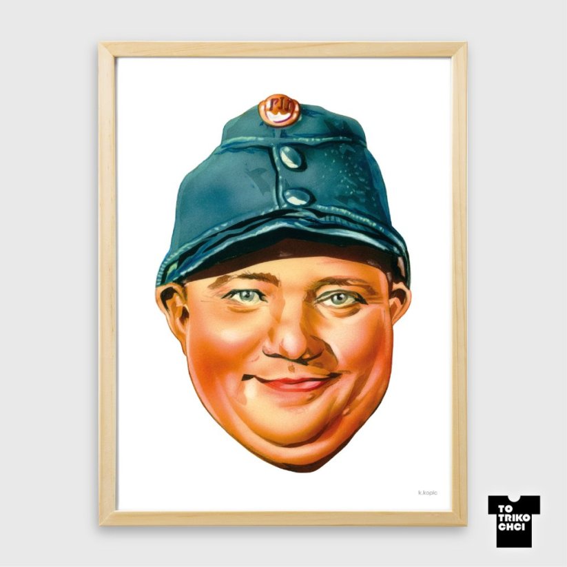 Plakát ENJOY YOUR ŠVEJK - Rám: Rám dřevo 30 x 40 cm