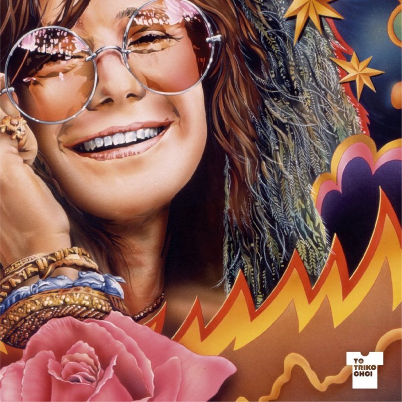 Vintage tisk JANIS JOPLIN