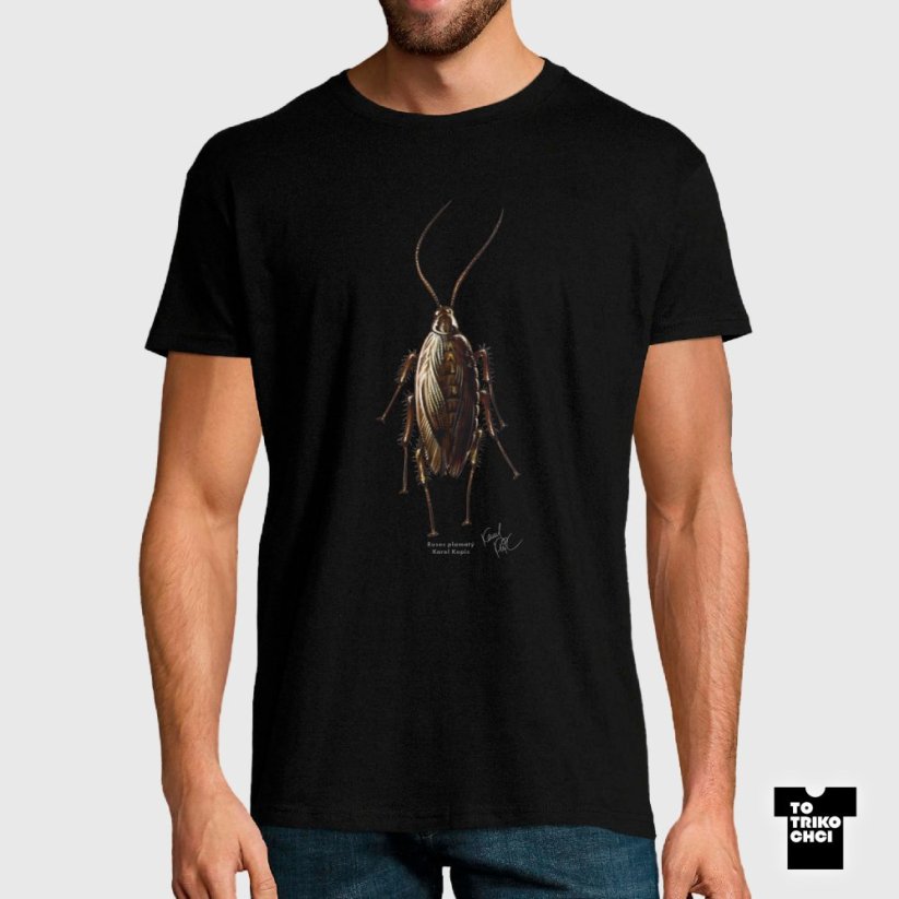 Tričko Rusec plamatý černé