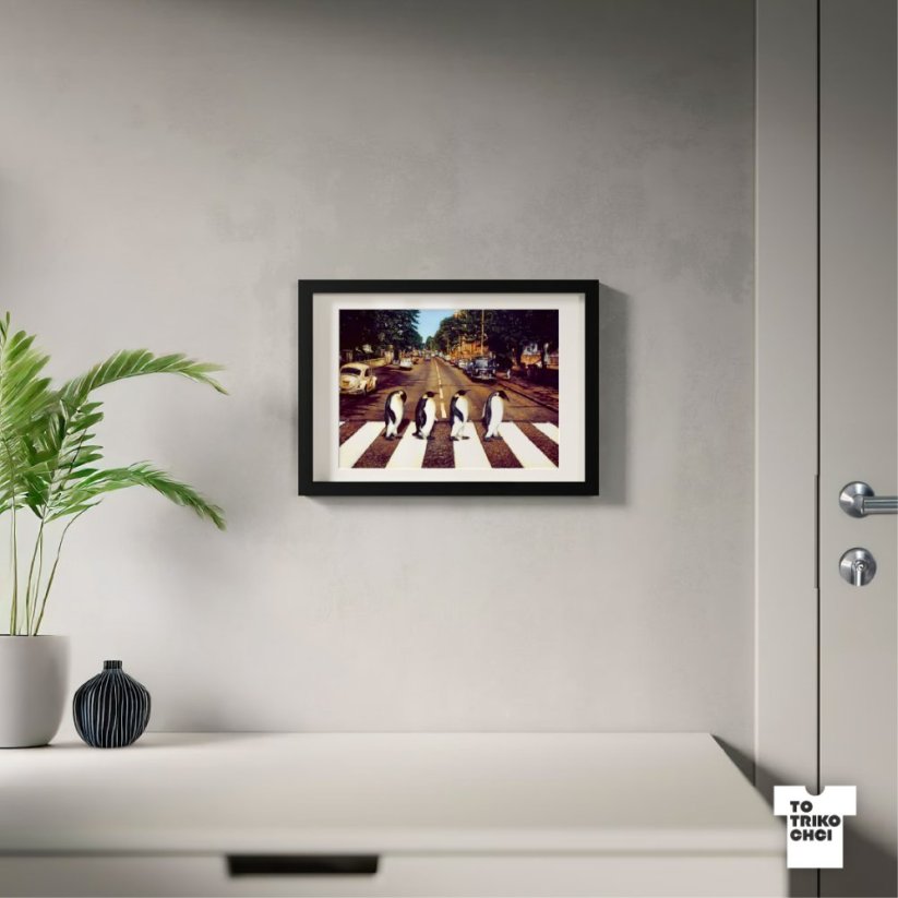 Minitisk ABBEY ROAD - Rámeček: Rámeček černý 13 x 18 cm