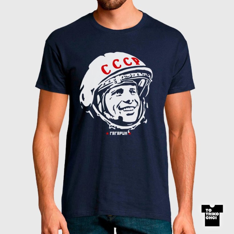 Tričko Gagarin modré námořnické