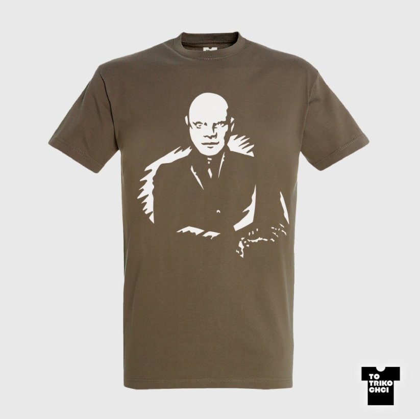 Tričko FANTOMAS - Velikost trička: L, Barva trička: Hnědá zinková