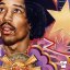 Vintage tisk JIMI HENDRIX