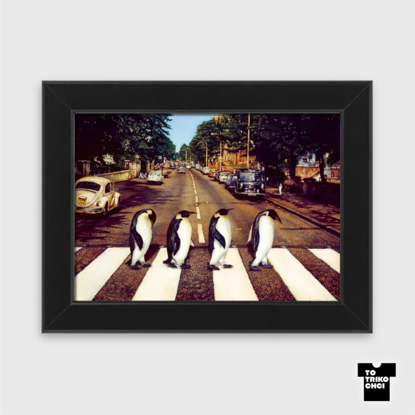 Minitisk ABBEY ROAD - Rámeček: Rámeček černý 13 x 18 cm