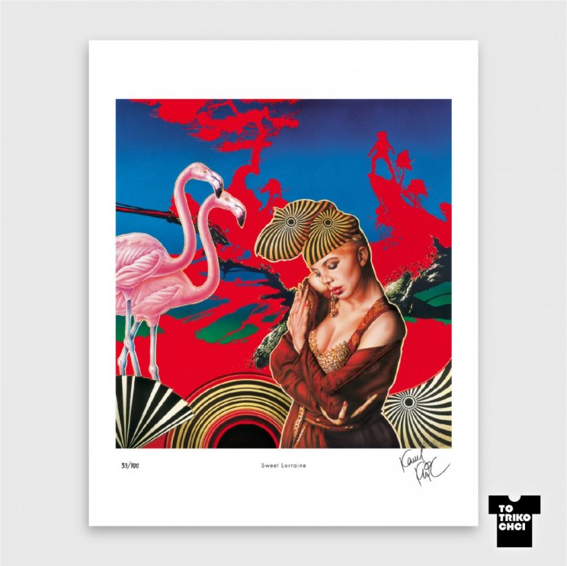 Tisk SWEET LORRAINE - Velikost tisku: 61 x 91 cm