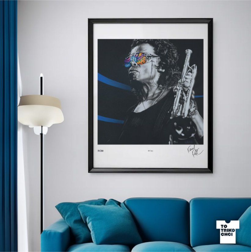 Tisk MILES - Velikost tisku: 50 x 70 cm