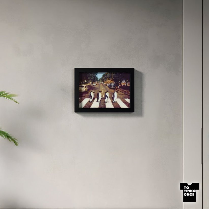 Minitisk ABBEY ROAD - Rámeček: Rámeček černý 13 x 18 cm