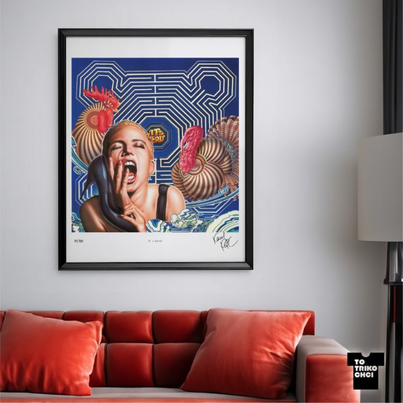 Tisk IT´S HERE! - Velikost tisku: 61 x 91 cm
