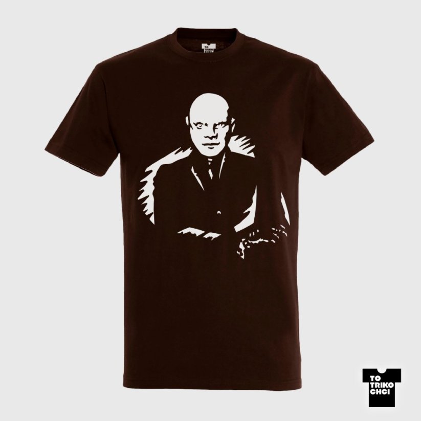 Tričko Fantomas hnědé čokoládové