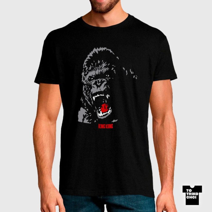 Tričko King Kong černé