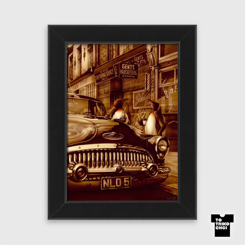 Minitisk TIME FOR COKE - Rámeček: Rámeček černý 13 x 18 cm