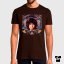 Tričko Jim Morrison hnědé čokoládové