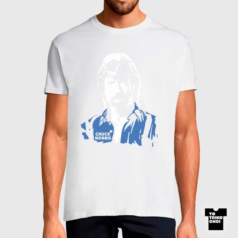 Tričko Chuck Norris bílé