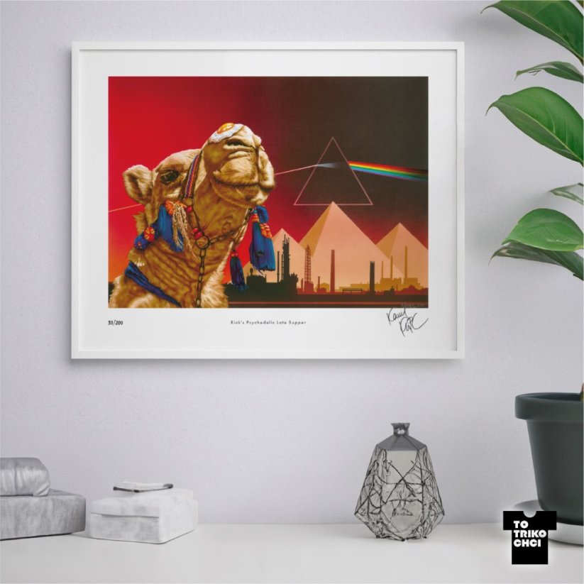Tisk RICK'S PSYCHEDELIC LATE SUPPER - Velikost tisku: 61 x 91 cm