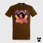 Tričko Jimi Hendrix hnědé zemité