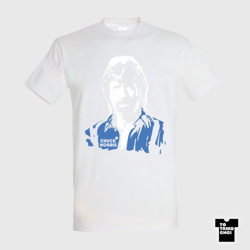 Tričko CHUCK NORRIS - Velikost trička: M, Barva trička: Bílá