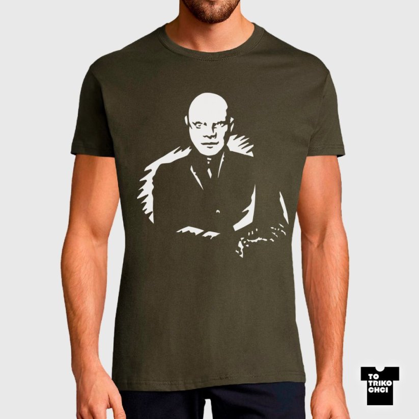 Tričko Fantomas zelené vojenské