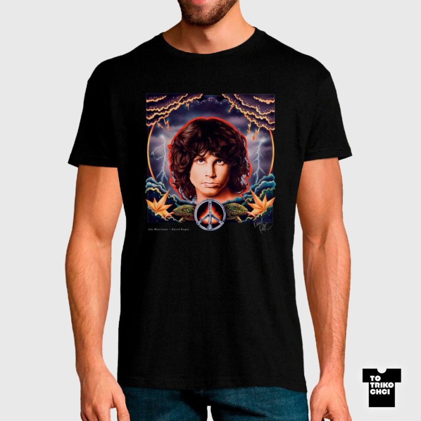 Tričko Jim Morrison černé