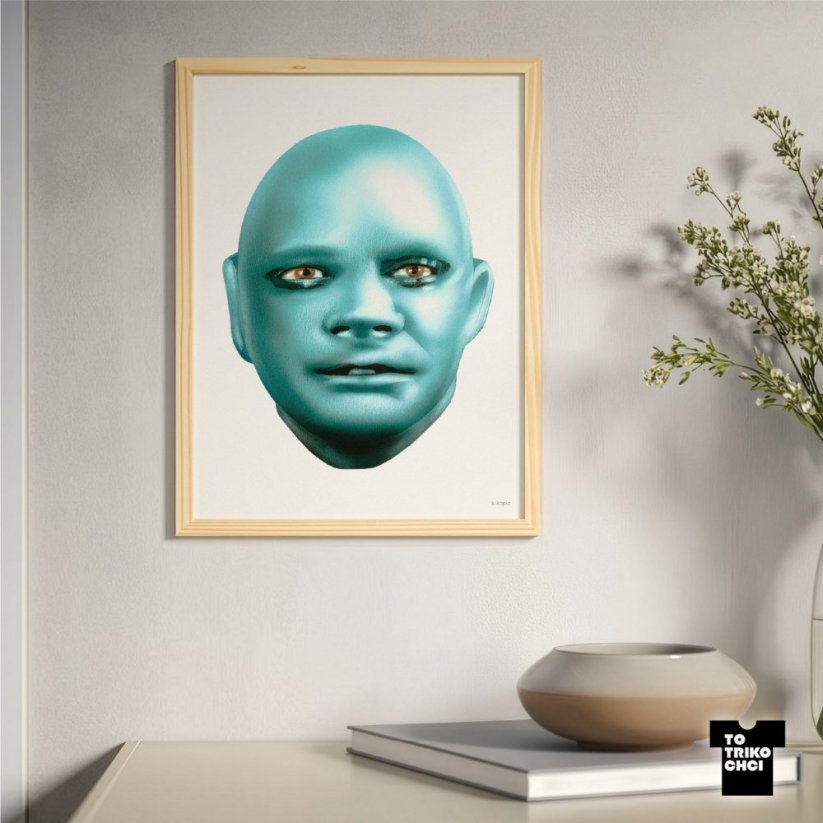 Plakát Enjoy Your Fantomas ve dřevěném rámu