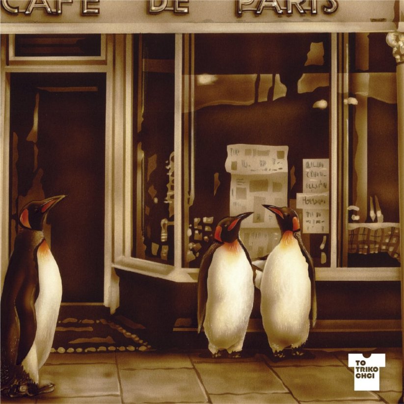 Vintage tisk CAFE DE PARIS