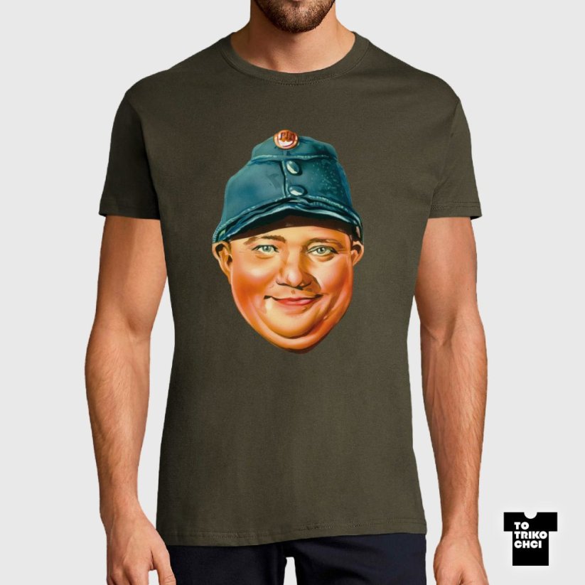 Tričko Enjoy Your Švejk zelené vojenské
