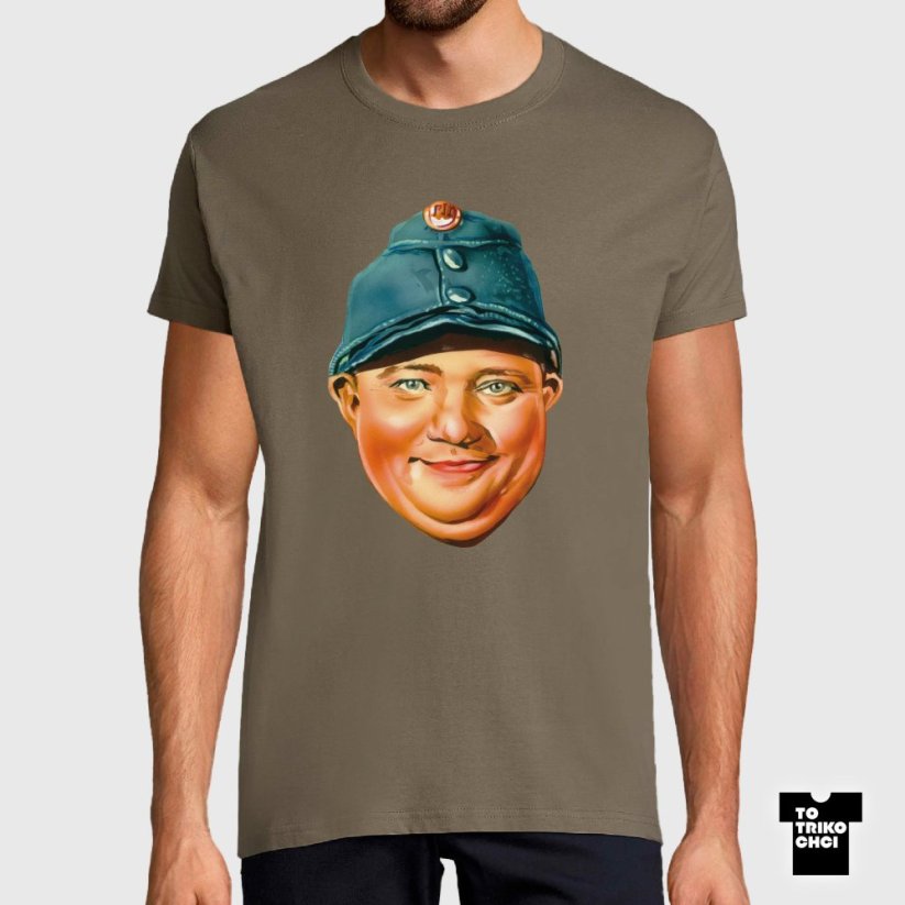 Tričko Enjoy Your Švejk hnědé zinkové