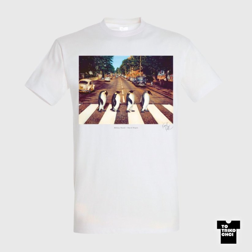 Tričko Abbey Road bílé